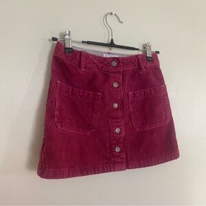 FatFace Young Red Berry Crew Corduroy Skirt – Size 6/7
